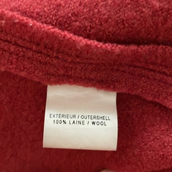 Talbots Red Italian Wool Pea Coat, Size S - Picture 10 of 11